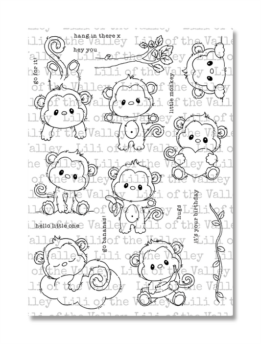 Little Monkey - A5 Stamp Set