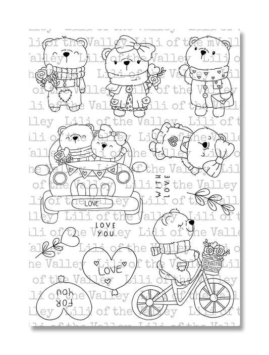 Sweet Bears - A5 Stamp Set